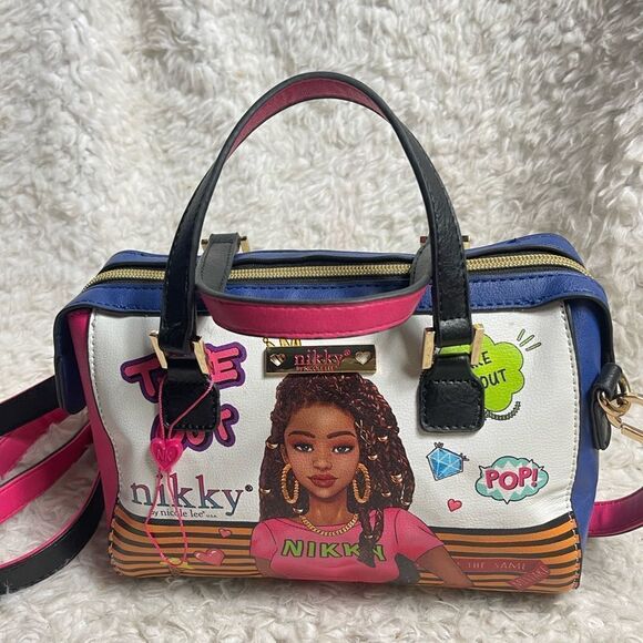 Nikky by Nicole Lee take me out small Satchel/Shoulder bag gold tone hardwares - Picture 8 of 15